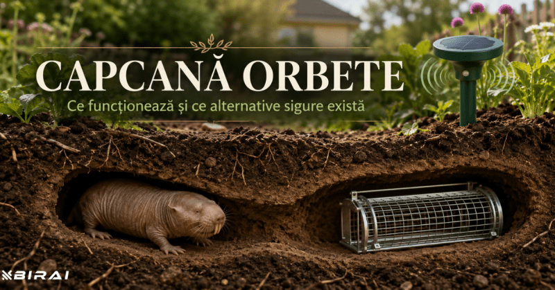 Cum scapi de cârtițe din grădină - Aparat Anti Cârtițe Solar BIRAI